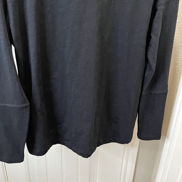 Darling Cabi # 4197 "Love You Tee" Boxy Fit Dropped Shoulders Black Top Size M - Picture 10 of 11